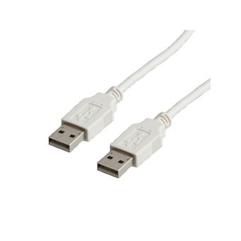 Value Cable USB-A 2.0 Male to USB-A 2.0 Male 0.8m White 11.99.8909