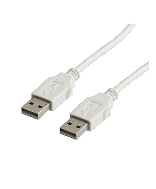 Value Cable USB-A 2.0 Male to USB-A 2.0 Male 0.8m White 11.99.8909