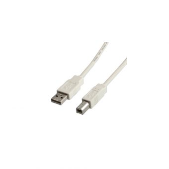 Value Cable USB-A 2.0 Male to USB-B 2.0 Male 4.5m White 11.99.8841