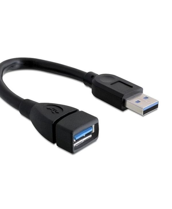 Delock Extension Cable USB-A 3.0 Male to USB-A 3.0 Female 0.15m Black 82776