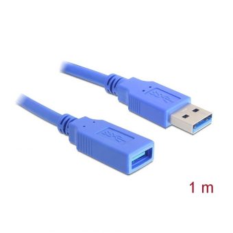 Delock Extension Cable USB-A 3.0 Male to USB-A 3.0 Female 1m Blue 82538