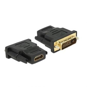 Delock Adapter DVI-D Male to HDMI Female Black 65466