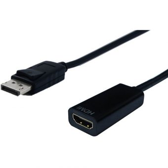 OEM Adapter Displayport 1.2 Male to HDMI Female Black S3204-10