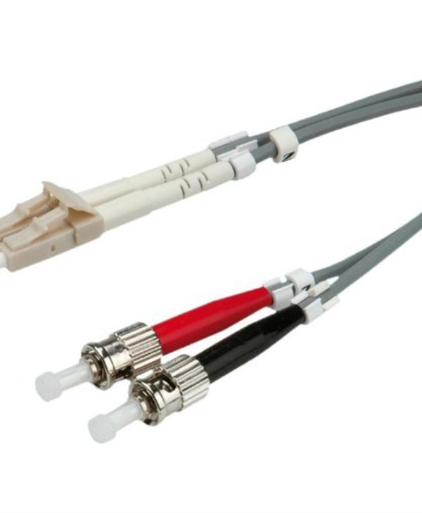 Value Fibre Optic Jumper Cable 50/125μm LC/ST OM2 Grey 0.5m 21.99.9950