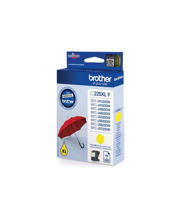 Brother Ink Cartridge Yellow 1.2K Pgs LC225XLY