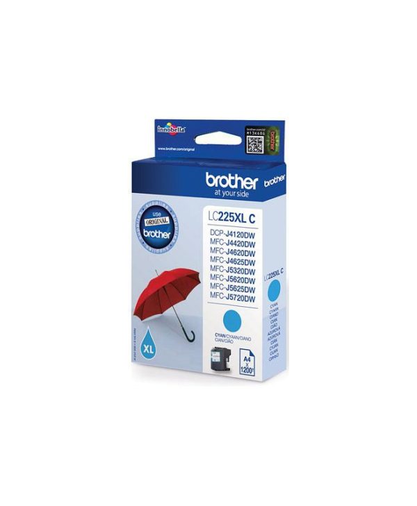 Brother Ink Cartridge Cyan 1.2K Pgs LC225XLC