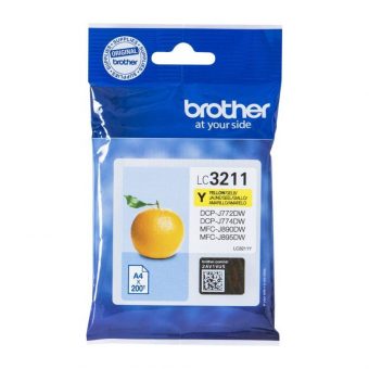 Brother Ink Cartridge Yellow 200 Pgs LC3211Y