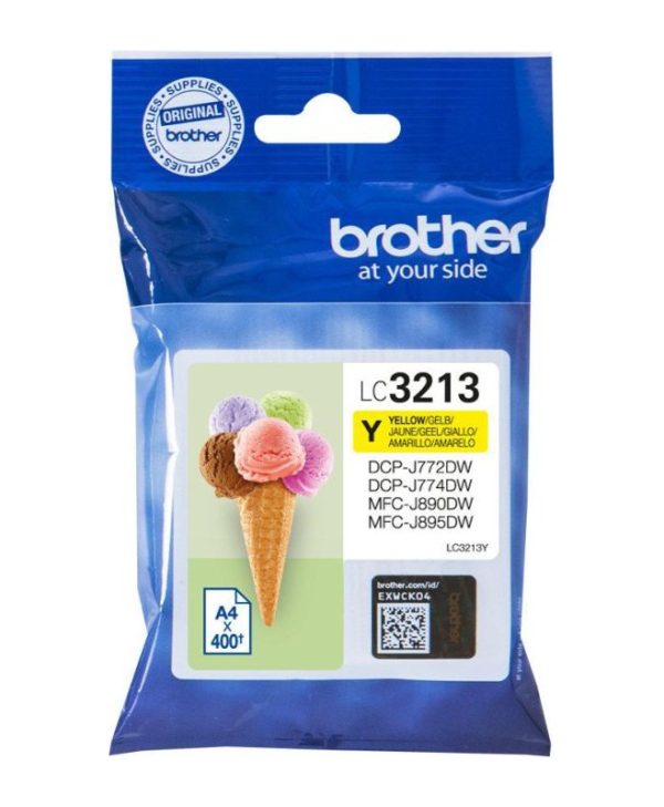 Brother Ink Cartridge Yellow 400 Pgs LC3213Y