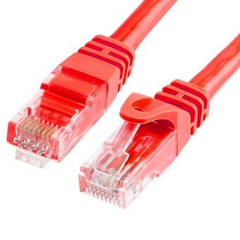 Manhattan UTP Patch Cable Cat.6 0.25m Red 739924