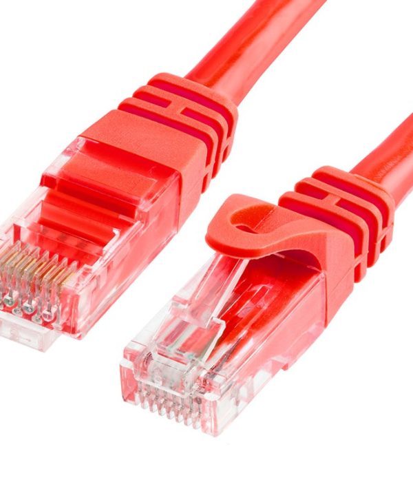 Manhattan UTP Patch Cable Cat.6 0.25m Red 739924