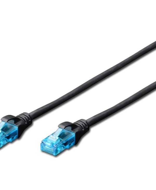 Digitus UTP Patch Cable Cat.5e 0.5m Black DK-1512-050/BL
