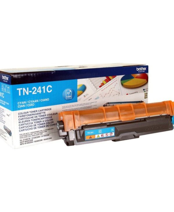 Brother Toner Cartridge Cyan 1.4K Pgs TN-241C