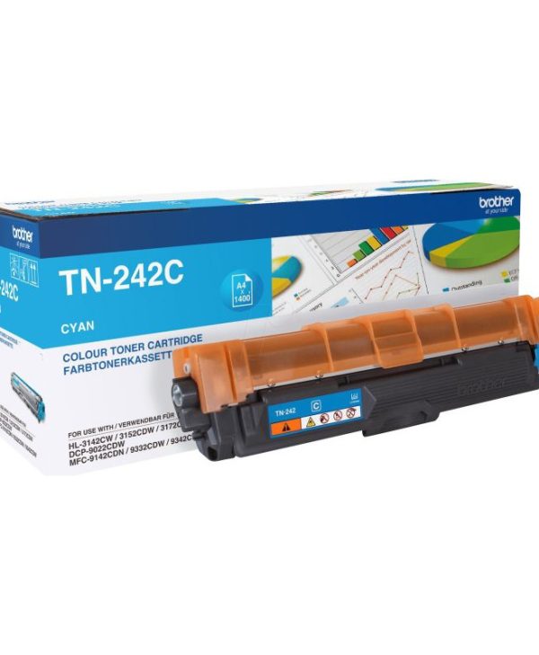 Brother Toner Cartridge Cyan 1.4K Pgs TN-242C