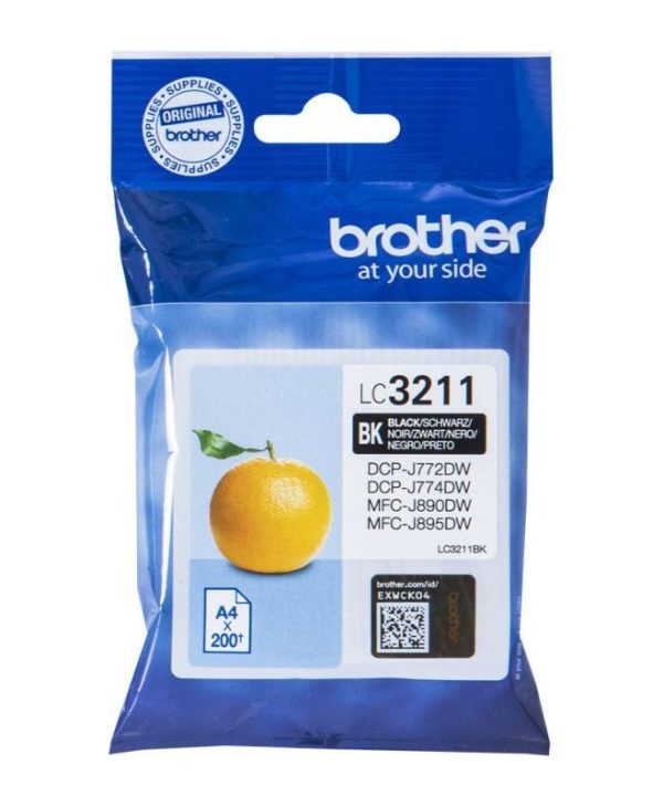 Brother Ink Cartridge Black 200 Pgs LC3211BK
