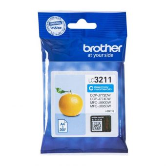 Brother Ink Cartridge Cyan 200 Pgs LC3211C