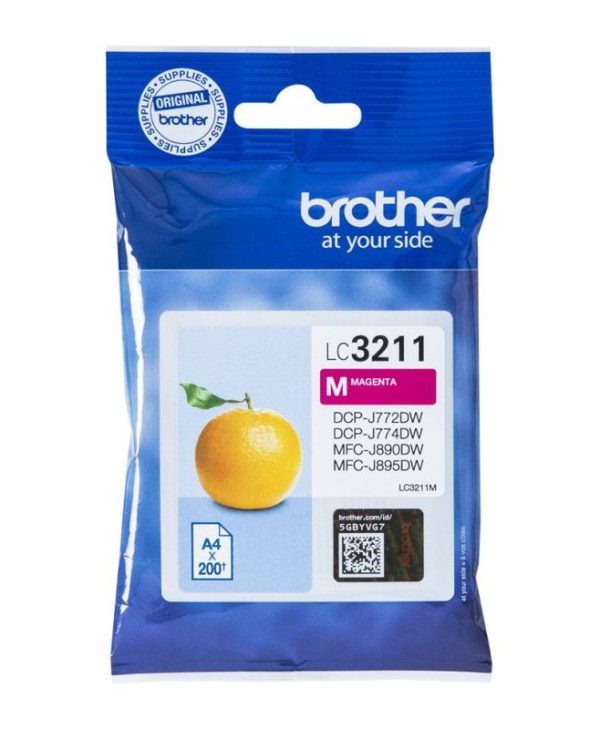 Brother Ink Cartridge Magenta 200 Pgs LC3211M