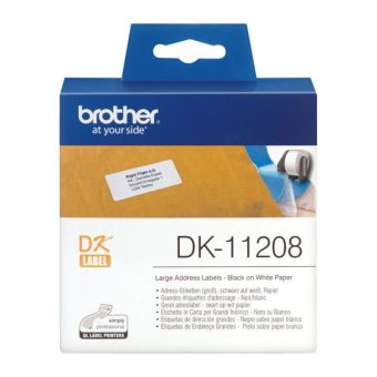 Brother Black on White 400 Labels 38x90mm DK11208