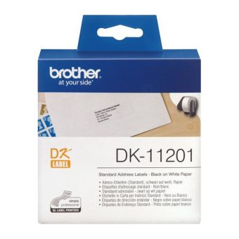 Brother Black on White 400 Labels 29x90mm DK-11201