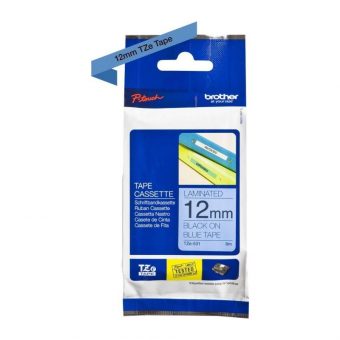 Brother Labelling Tape Cassette Black on Blue 12mmx8m TZe-531