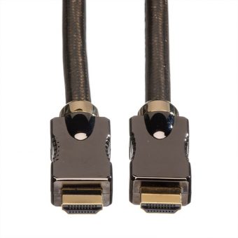 Roline Cable HDMI Male - Male Ultra HD with Ethernet 4K 60Hz 2m Black 11.04.5681 - Image 2