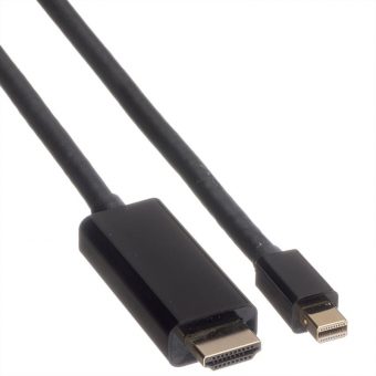 Roline Cable Mini-DisplayPort Male - UHDTV Male 4K 60Hz 1m Black 11.04.5795 - Image 2
