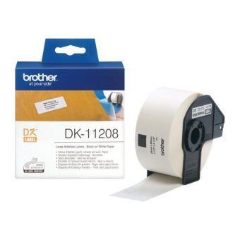 Brother Black on White 400 Labels 38x90mm DK11208 - Image 2