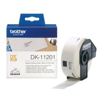 Brother Black on White 400 Labels 29x90mm DK-11201 - Image 2