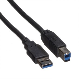 Roline Cable USB 3.1 Gen1 Type A Male - Type B Male 1.8m Black 11.02.8870 - Image 3