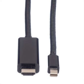 Value Cable Mini-DisplayPort Male - UHDTV Male 4K 60Hz 2m Black 11.99.5796 - Image 3