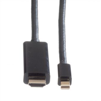 Roline Cable Mini-DisplayPort Male - UHDTV Male 4K 60Hz 1m Black 11.04.5795 - Image 3
