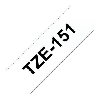 Brother Labelling Tape Cassette Black on Clear 24mmx8m TZe-151 - Image 3