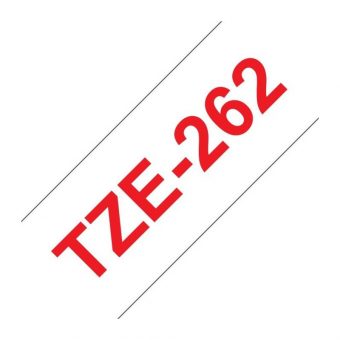 Brother Labelling Tape Cassette Red on White 36mmx8m TZe-262 - Image 3