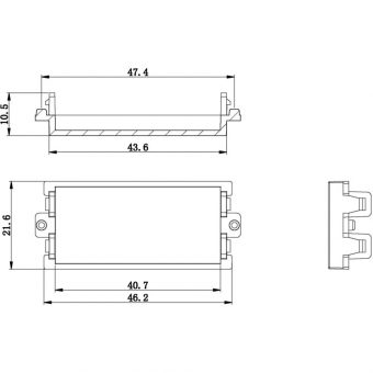 Value A/V Module Blind Plate White 25.99.8205 - Image 4