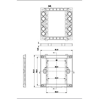 Value A/V Faceplate 86x86mm White 25.99.8200 - Image 7