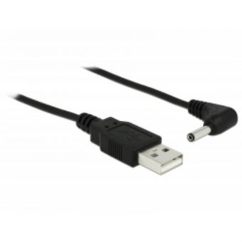 DeLock Cable Power USB Type-A Male - DC 3.5 x 1.35mm Male 90° 1.5m 83577