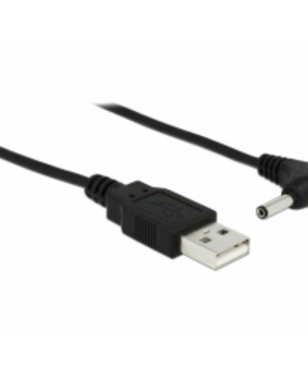 DeLock Cable Power USB Type-A Male - DC 3.5 x 1.35mm Male 90° 1.5m 83577