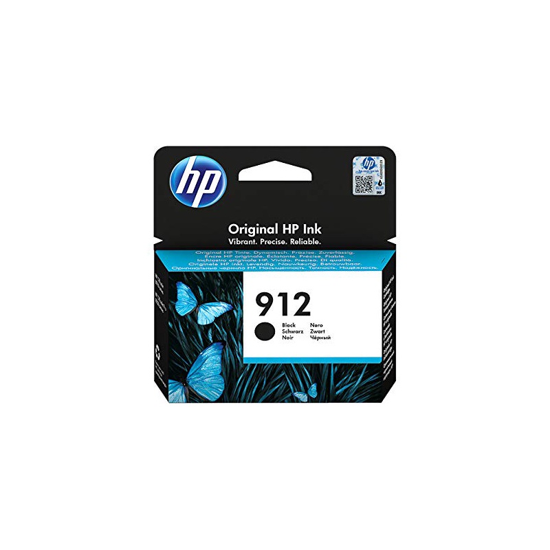 HP 912 Ink Cartridge Black 300 Pgs 3YL80AE eGate