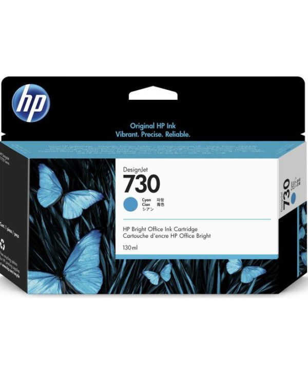 HP 730 Ink Cartridge Cyan 130ml P2V62A