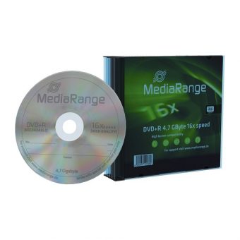 MediaRange DVD+R 4.7GB 16x 5 Pack Slimcase MR419