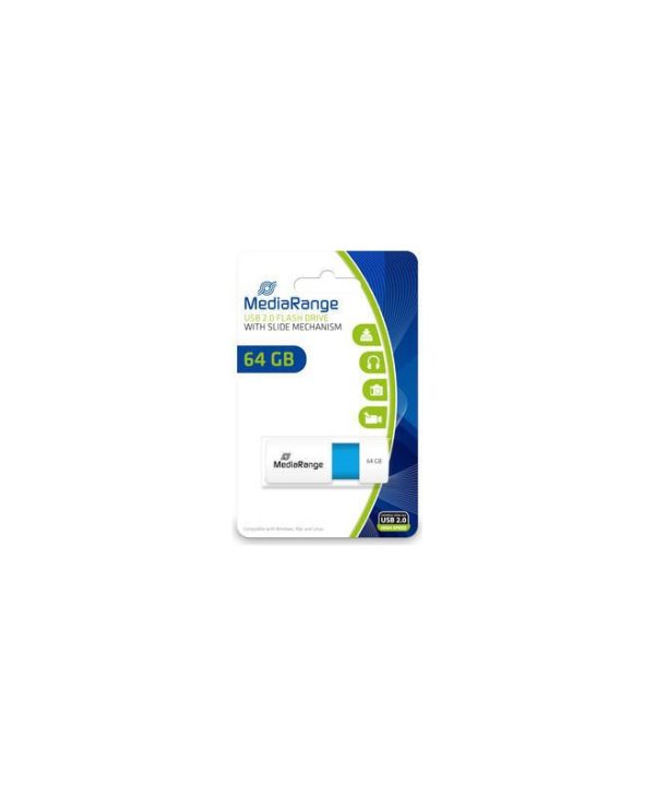 MediaRange Color Edition 64GB USB 2.0 Light Blue MR974
