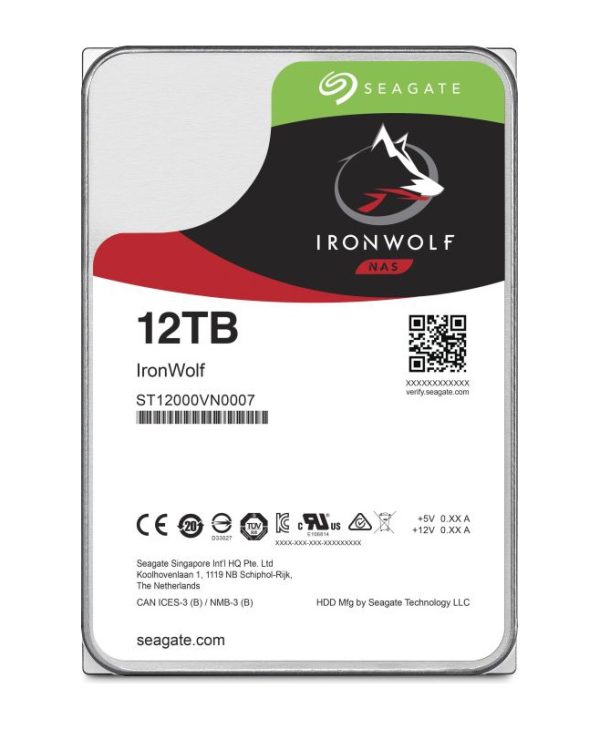 Seagate IronWolf Nas 12TB 3.5" Sata III ST12000VN0008