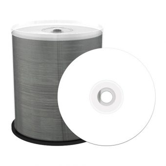 MediaRange Professional Line CD-R White Waterproof Printable 700MB 52x 100 Pack Cake MRPL514