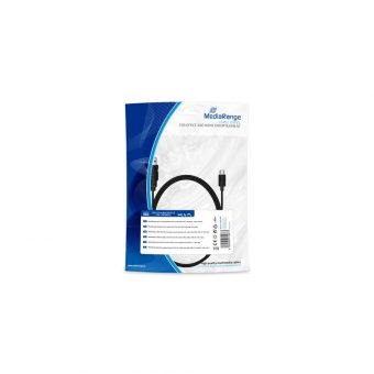 MediaRange Charge & Sync Cable USB 2.0 Male - Mini USB 2.0 Male 1.8m Black MRCS188