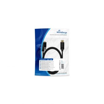 MediaRange Cable DisplayPort Male - DVI-D Male Gold Plated 2m Black MRCS199