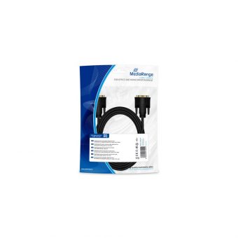 MediaRange Cable DVI-D Male - DVI-D Male 2m Black MRCS129