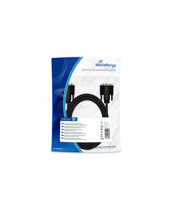 MediaRange Cable DVI-D Male - DVI-D Male 2m Black MRCS129