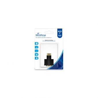 MediaRange Adapter DVI-I Female - HDMI Male Gold Plated Black MRCS171