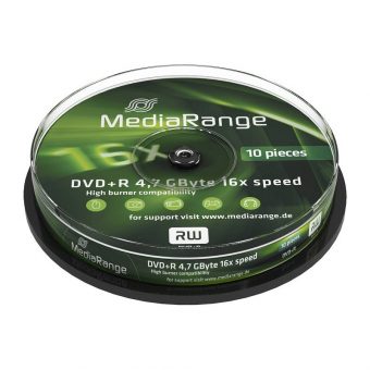 MediaRange DVD+R 4.7GB 16x 10 Pack Cake MR453