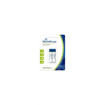 MediaRange High Capacity Rechargeable NiMH Accus Batteries Micro AAA HR03 1.2V 2Pack MRBAT122