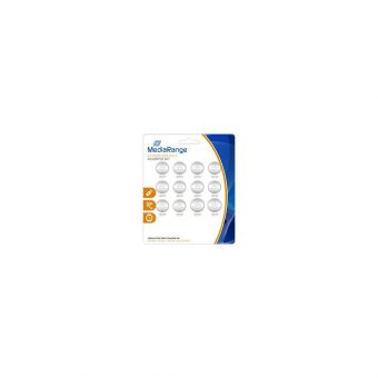 MediaRange Lithium Coin Cells Assorted Set CR2016/CR2025/CR2032/CR2450 12Pack MRBAT139
